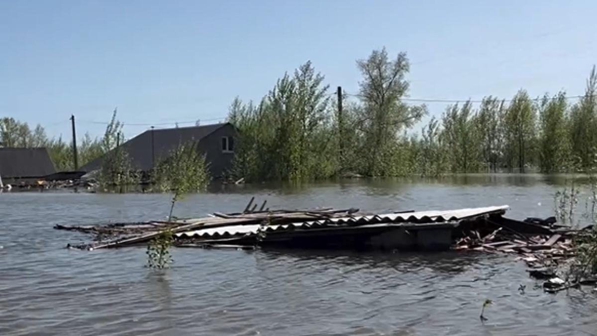 Затопленные дома в ЗКО