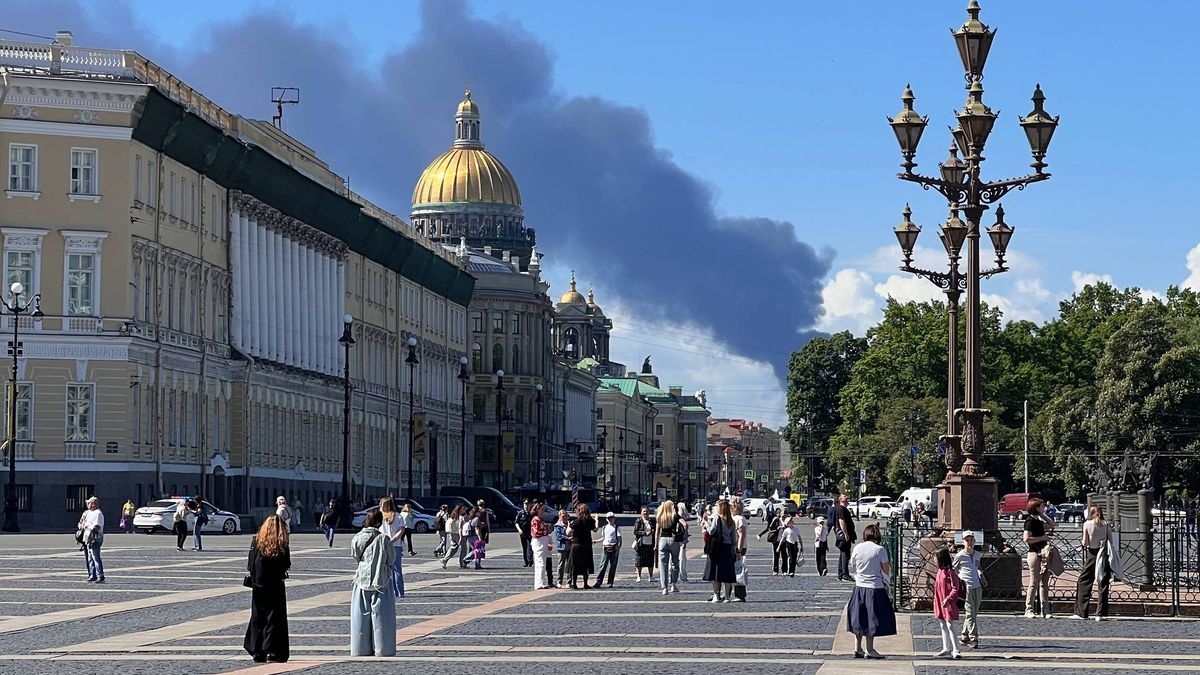 Пожар в Санкт-Петербурге