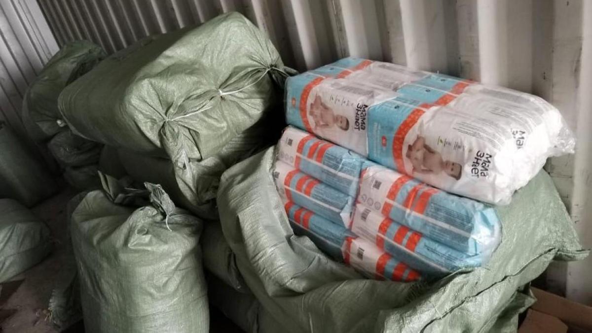 Контрафактные подгузники изъяли в области Абай Контрафактные подгузники изъяли в области Абай
