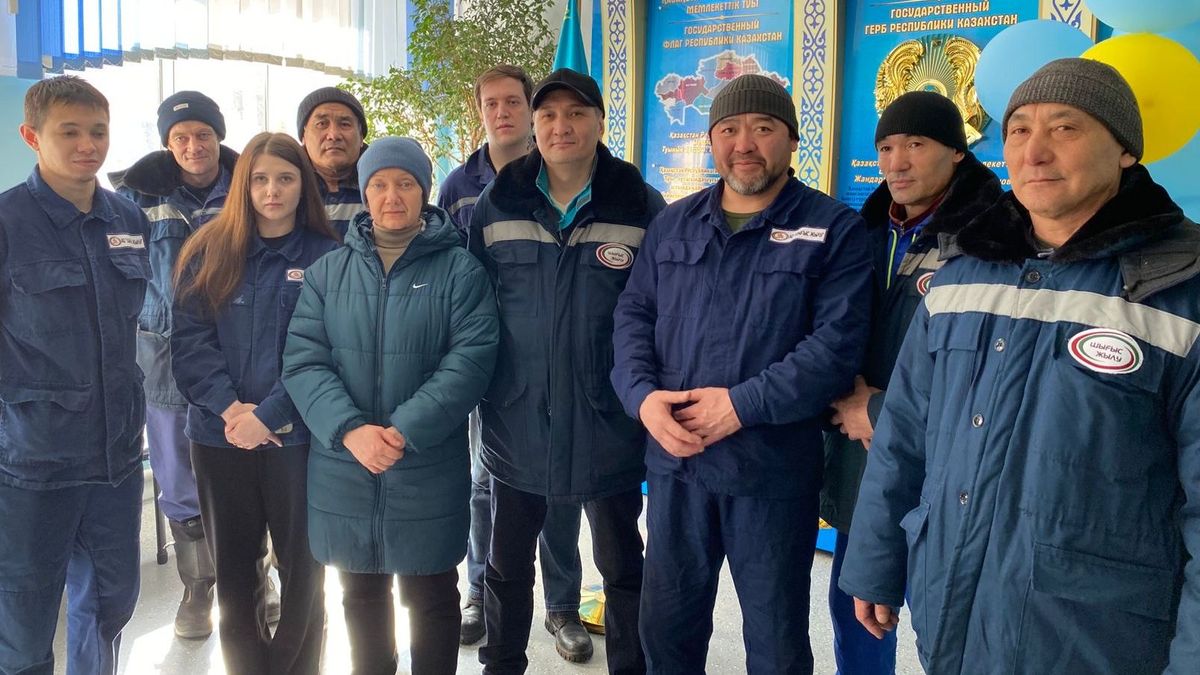 Сотрудники АО "Шығыс жылу"