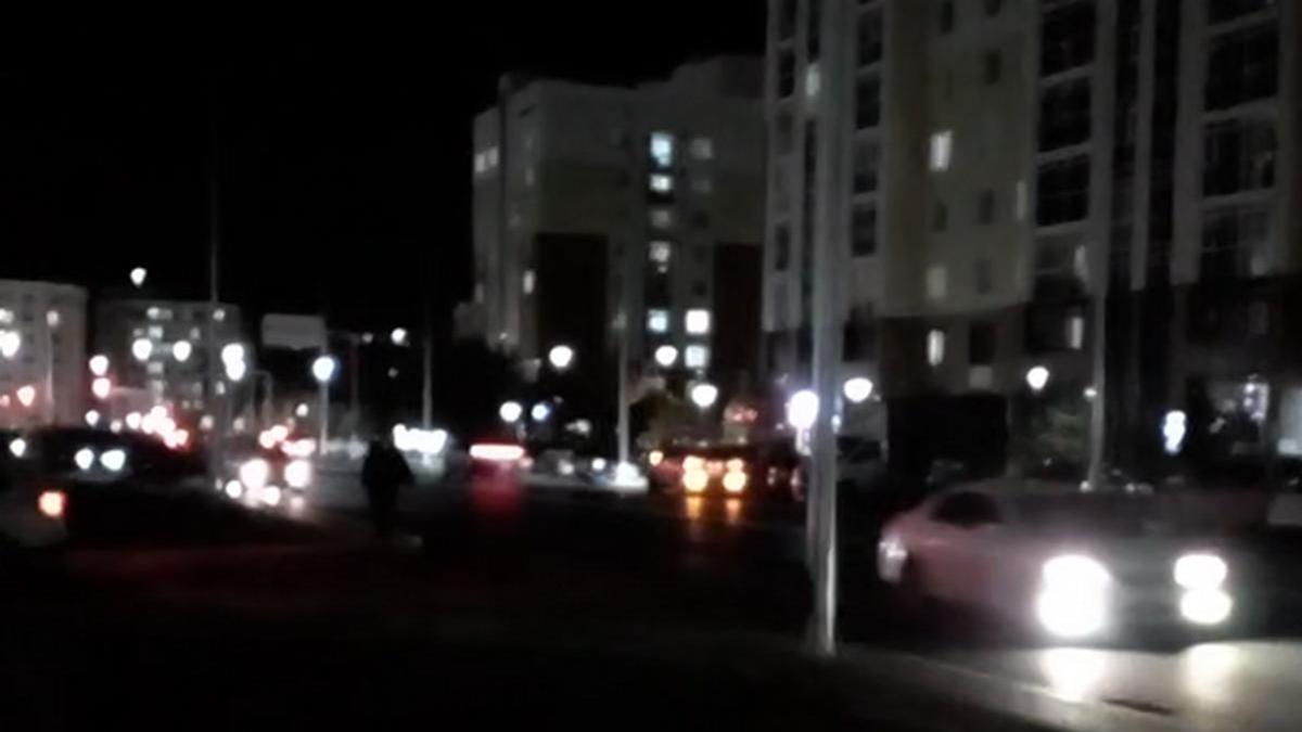 Неосвещенная ул. Бухар Жырау