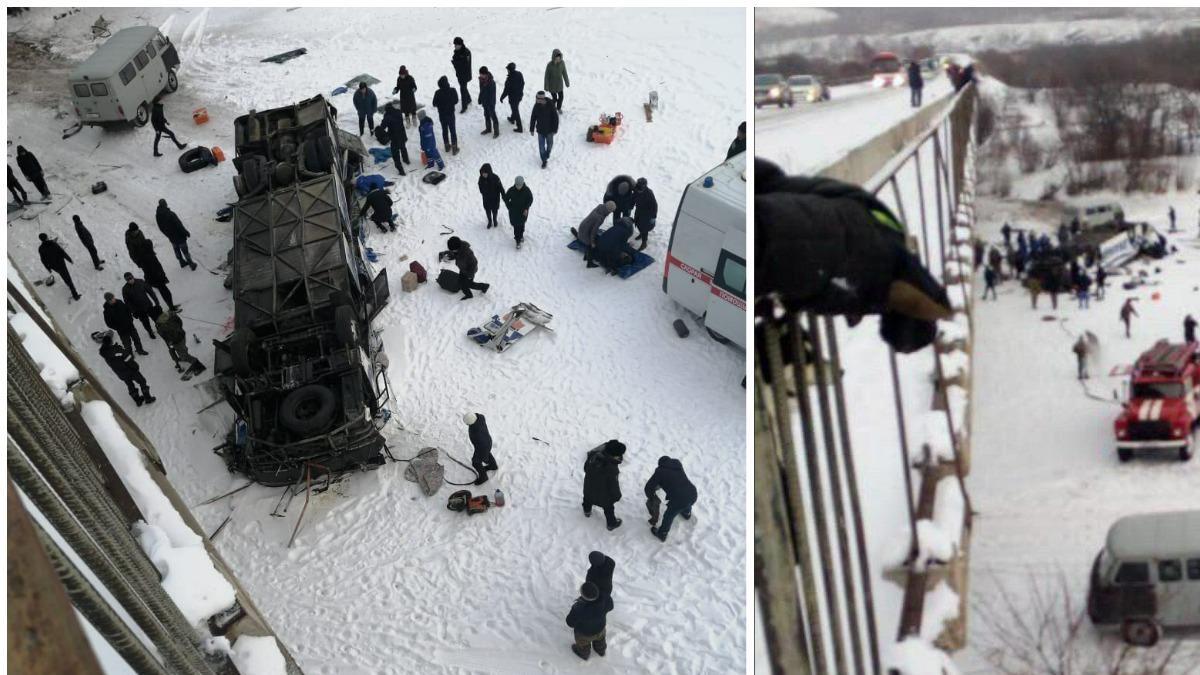 Чуть не упал. Трагедия 27 февраля 2006 года. В Подмосковье автобус упал с моста. Авария с автобусом на Октябрьском мосту18.02.2021г..