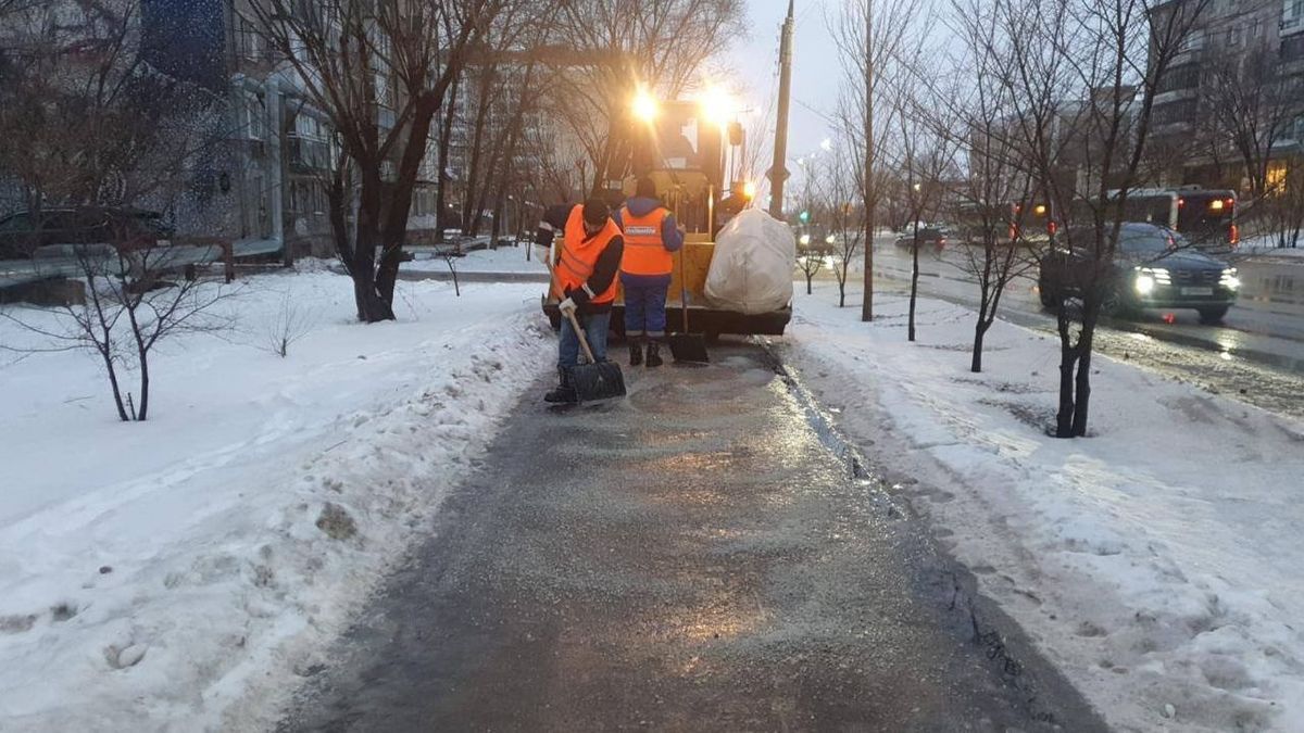 Гололед в Астане