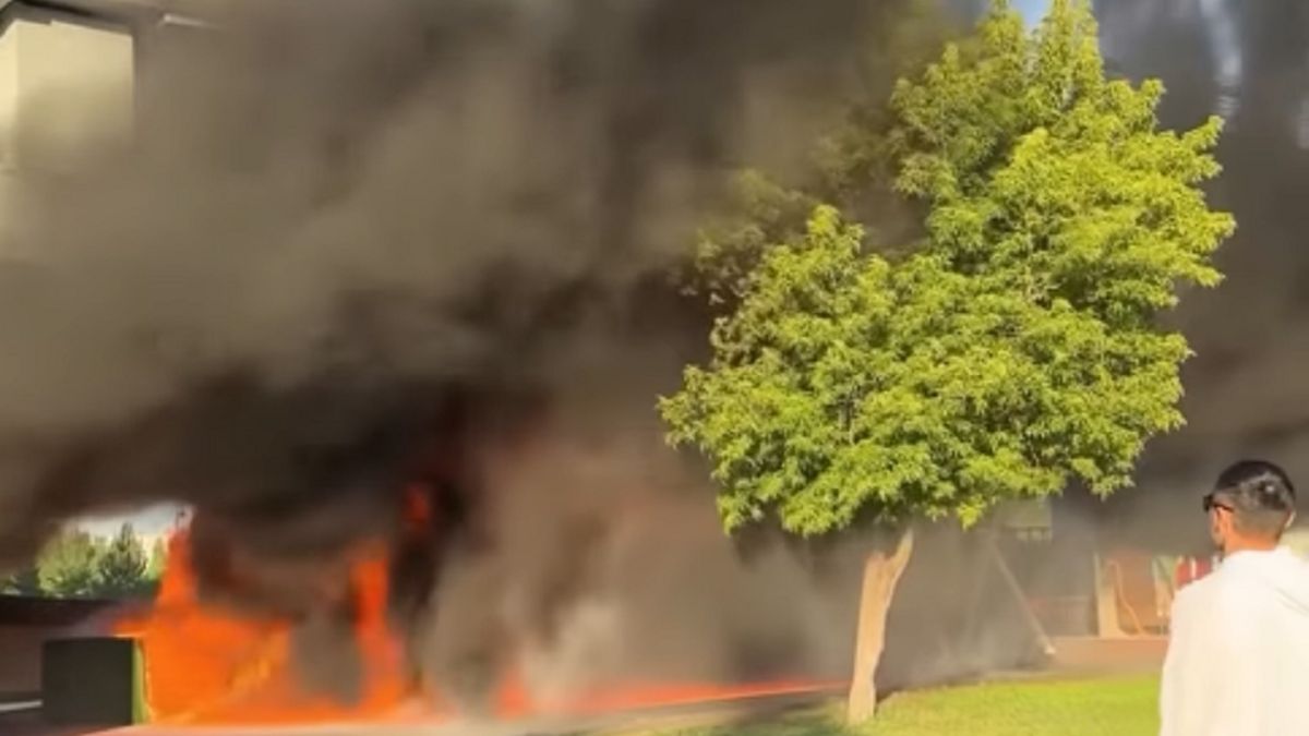 Пожар в Астане