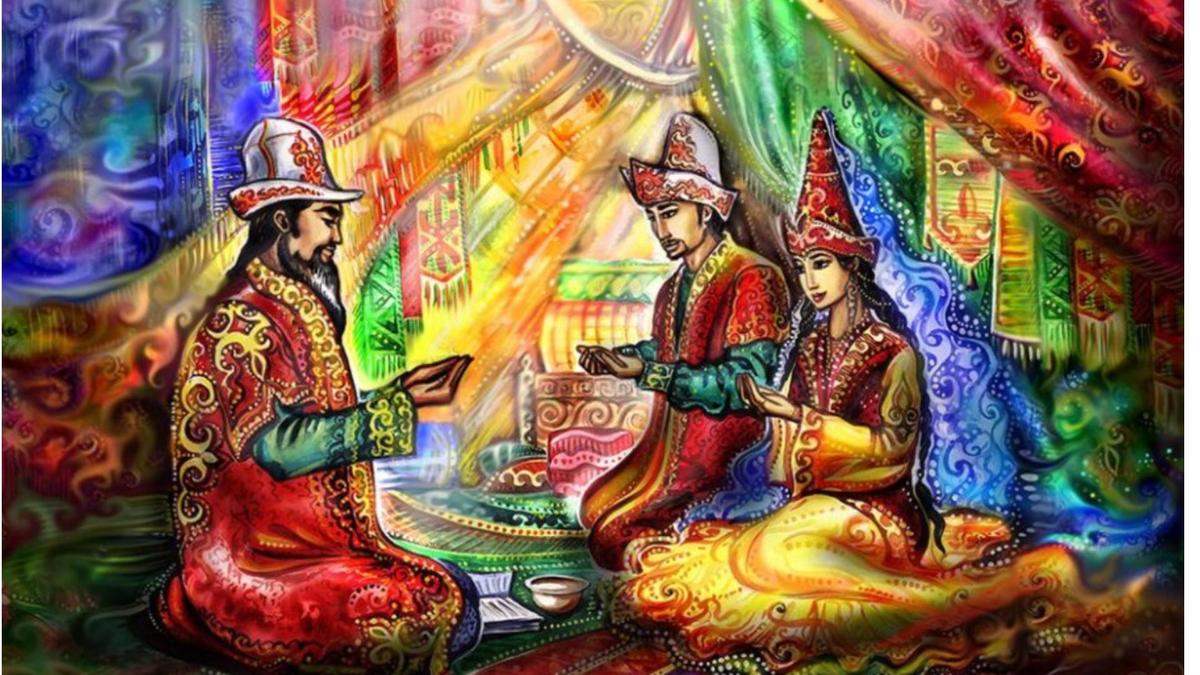 Қазақтың салт-дәстүрлері. Көрнекі сурет Қазақтың салт-дәстүрлері. Көрнекі сурет
