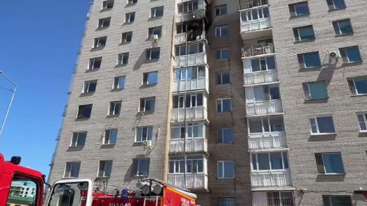 Пожар в Астане