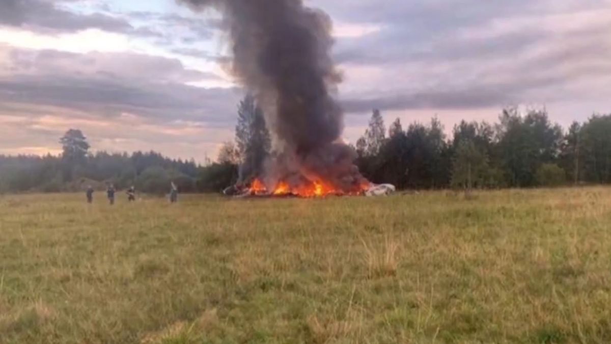 Место крушения самолета