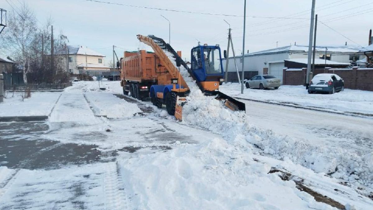 Астана снегопад