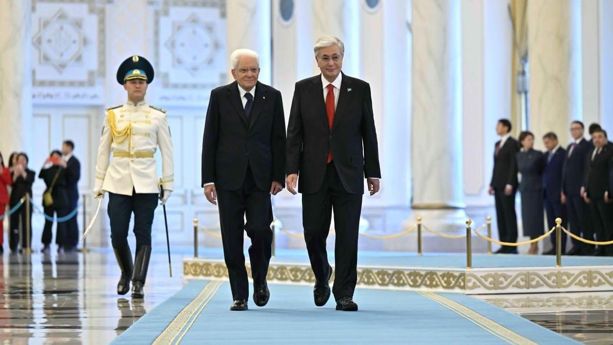 Касым-Жомарт Токаев и Серджо Маттарелла