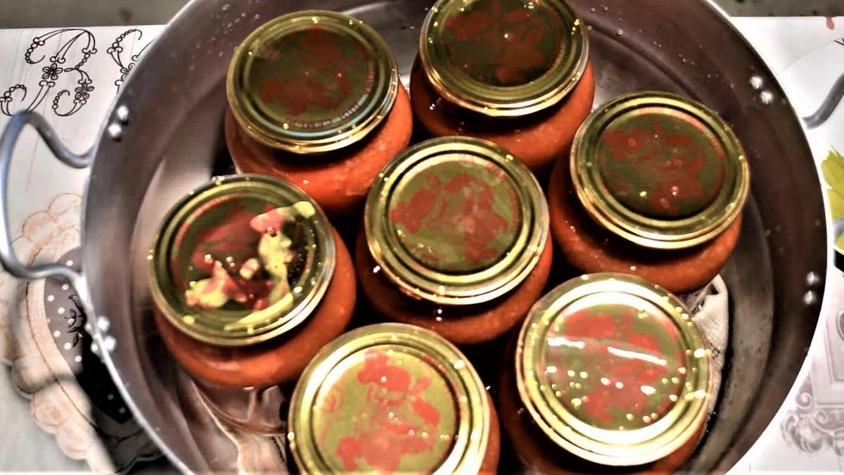 Стерилизация помидоров в собственном соку