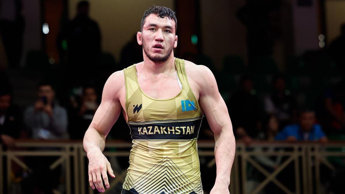 Казахстанский борец Ризабек Айтмухан