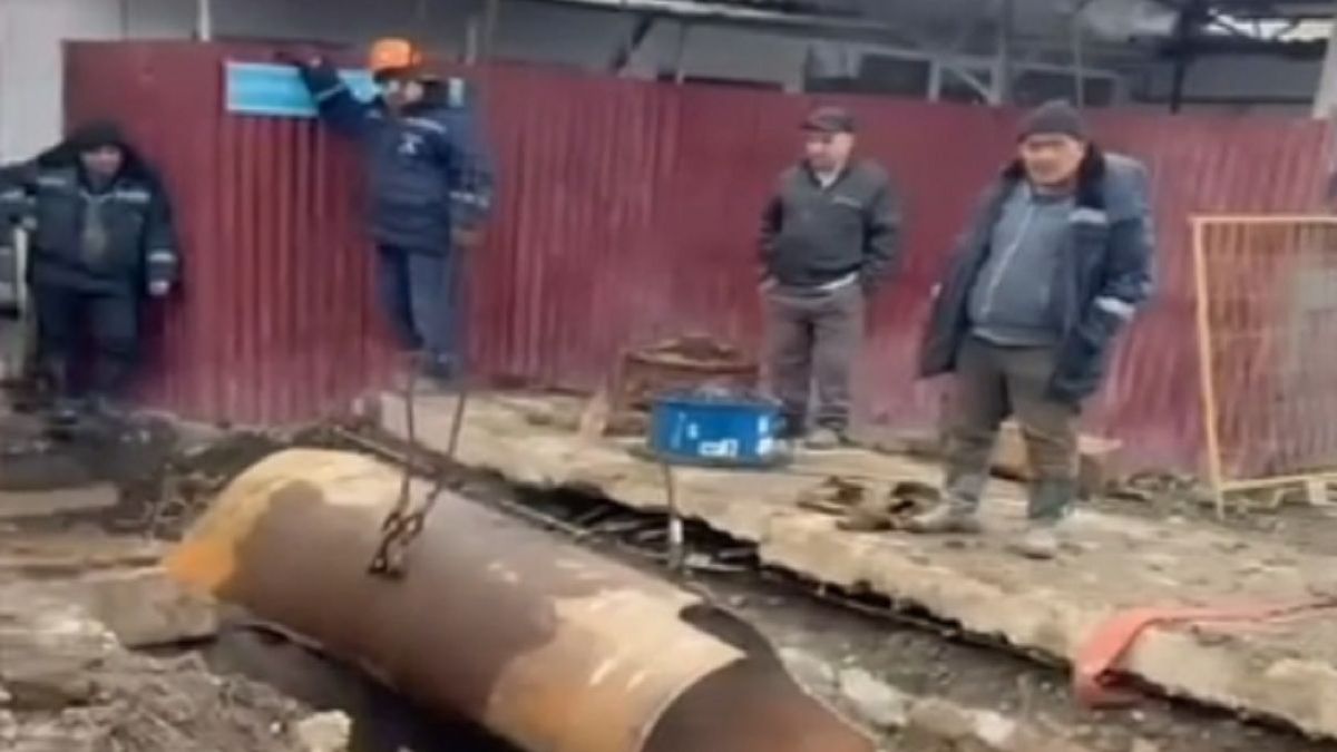 Устранение аварии в Алматы
