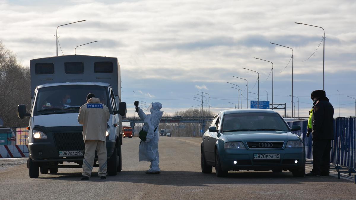 Санитарный пост на дороге