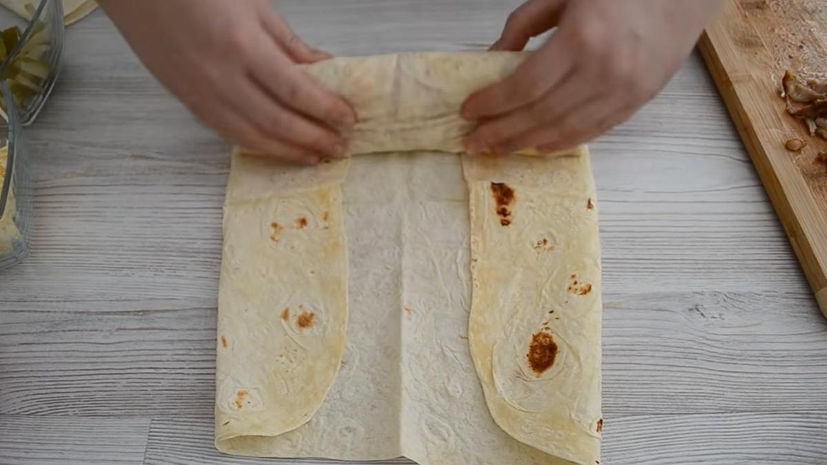 Заворачивание шаурмы