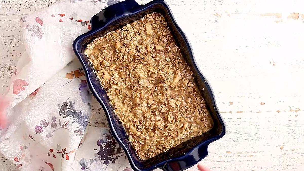 Овсяная масса в форме