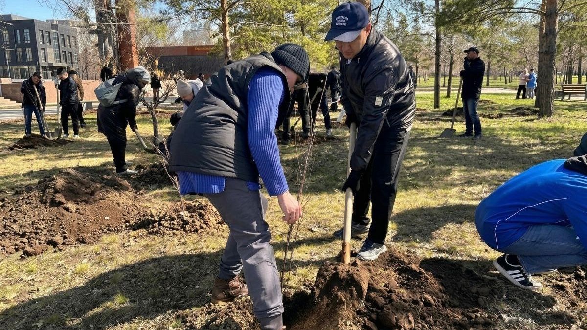 Жители города Лисаковск поддержали экологическую инициативу  "Таза Қазақстан"