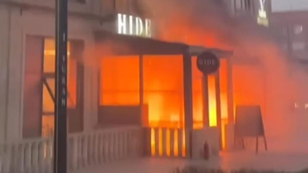 Пожар в кафе Пожар в кафе