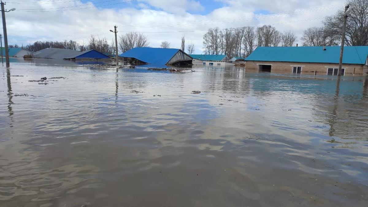 су басқан Берсиев ауылы