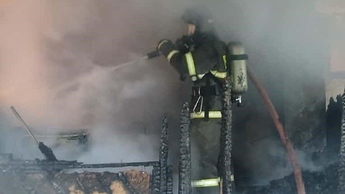 Пожар в Алматинской области