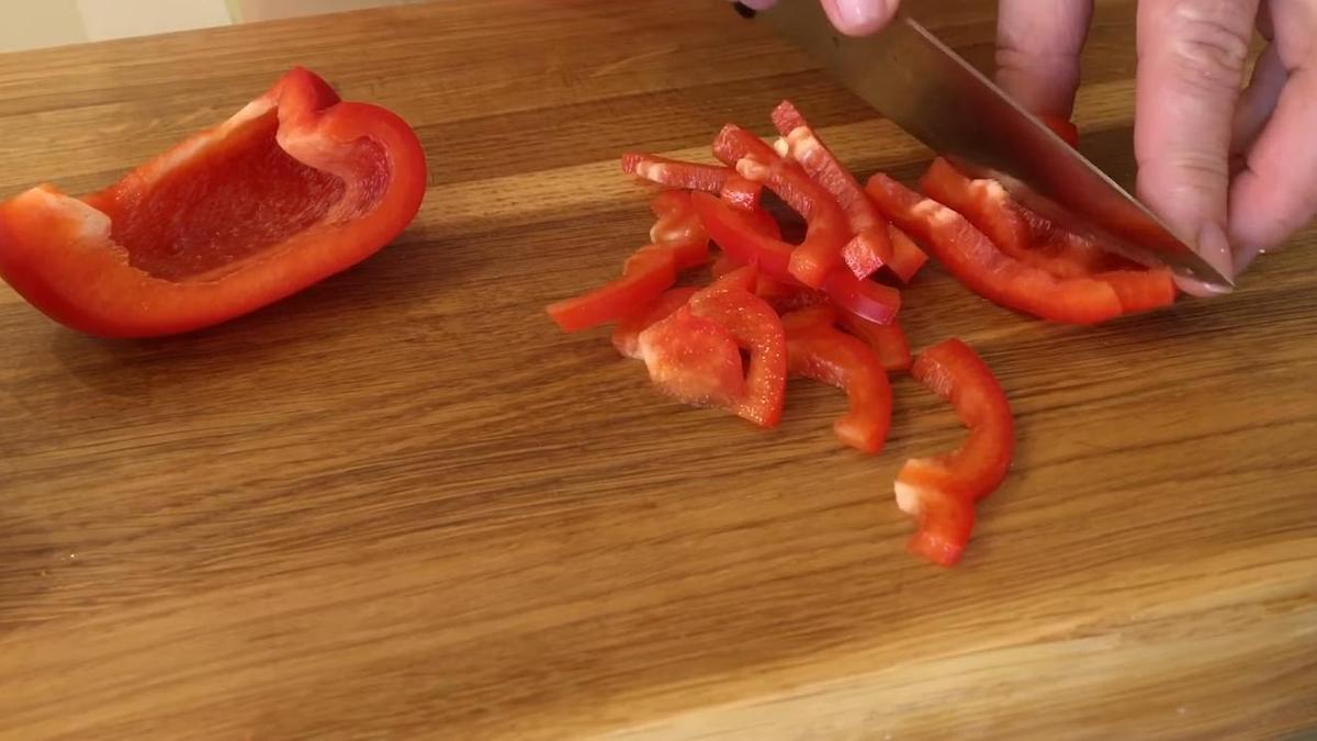 Нарезка сладкого перца