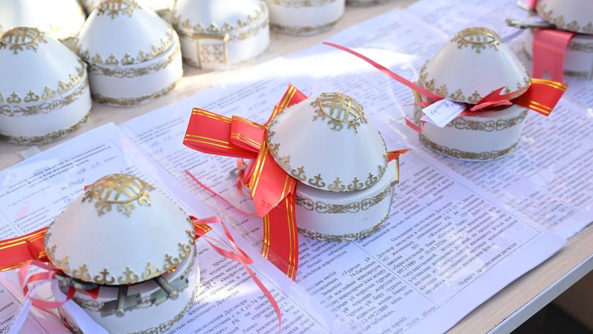 Ключи с красными лентами