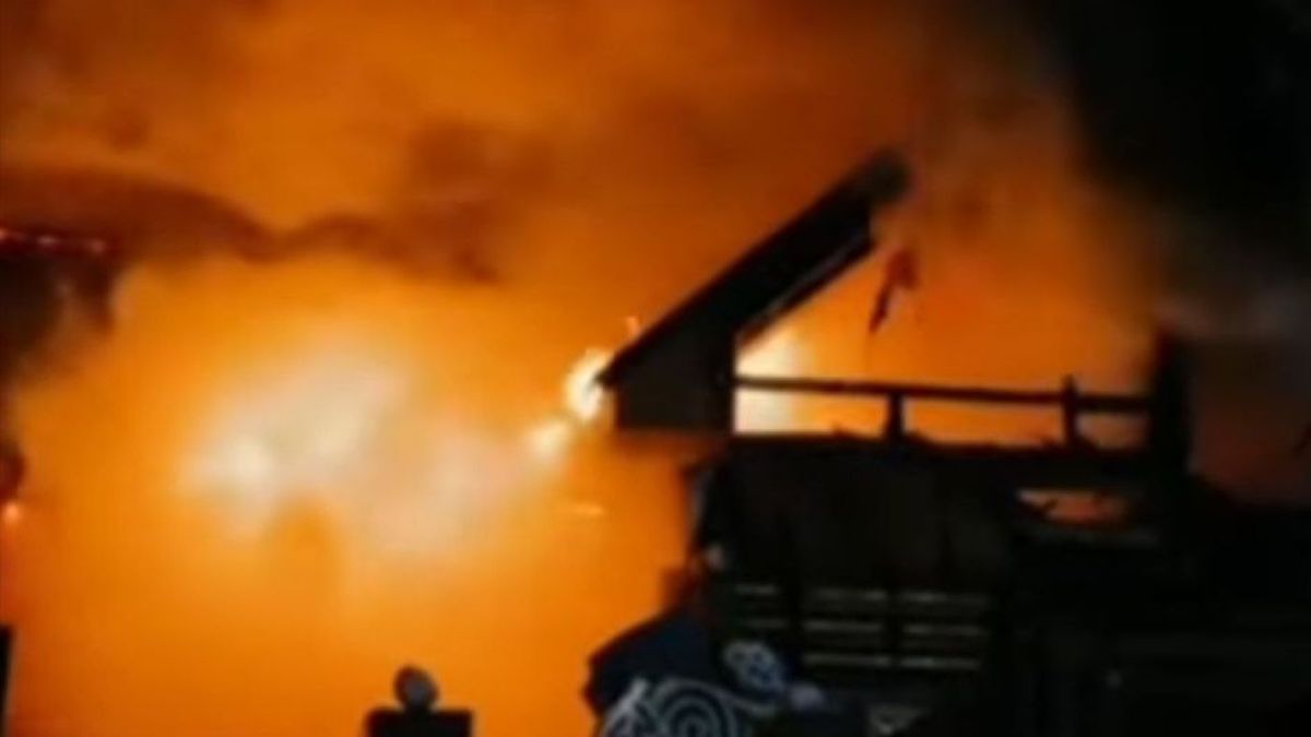 Возгорание в бане