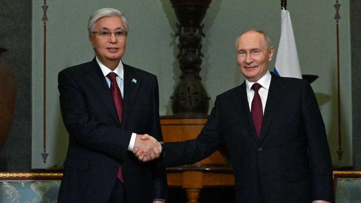 Қасым-Жомарт Тоқаев пен Владимир Путин