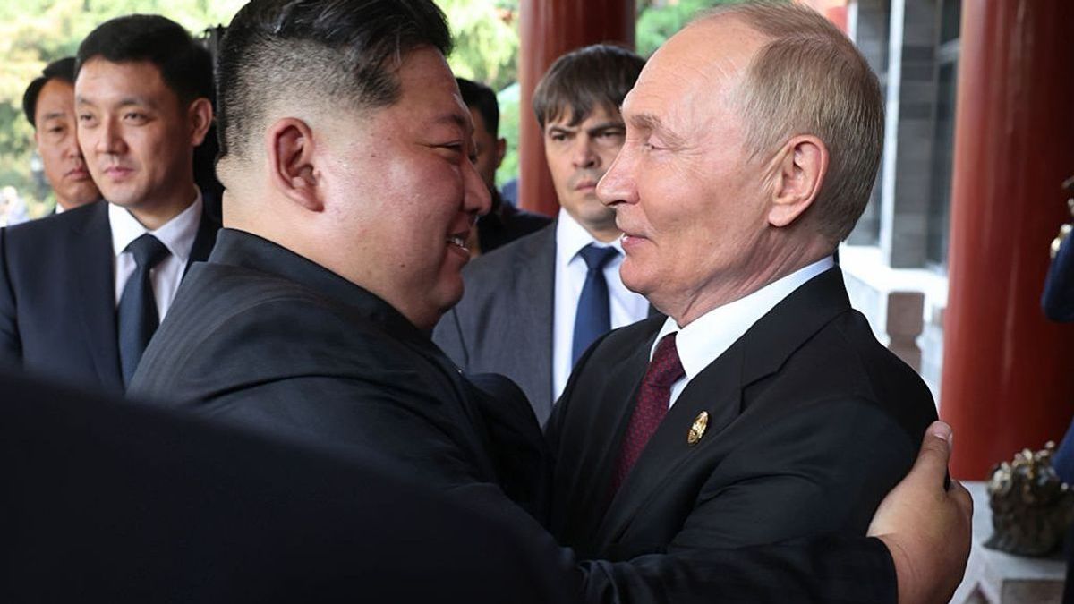 Ким Чен Ын және Владимир Путин