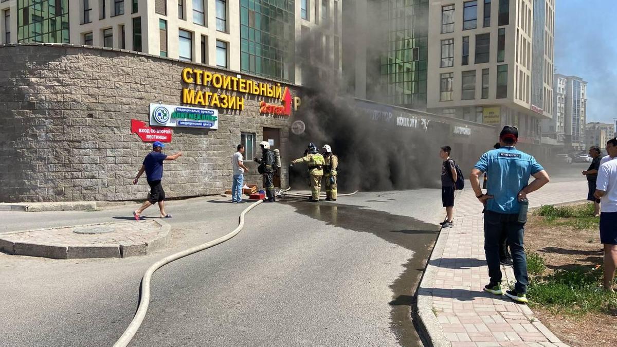 Пожар в ЖК в Астане