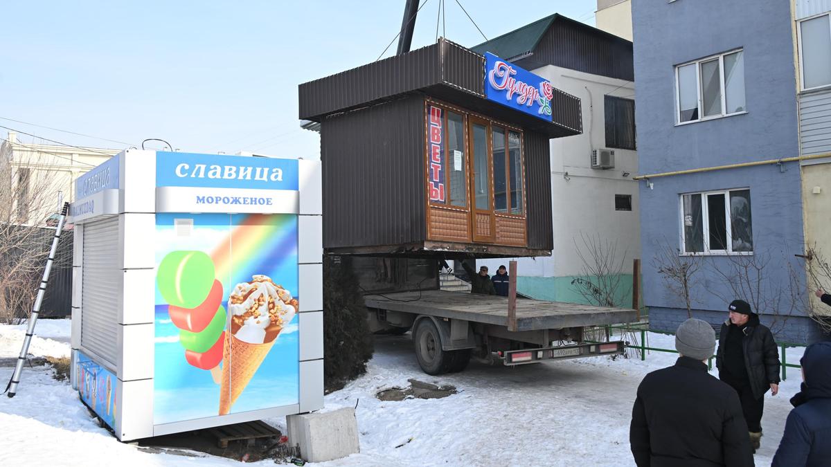 Демонтаж торговых точек в Алматы