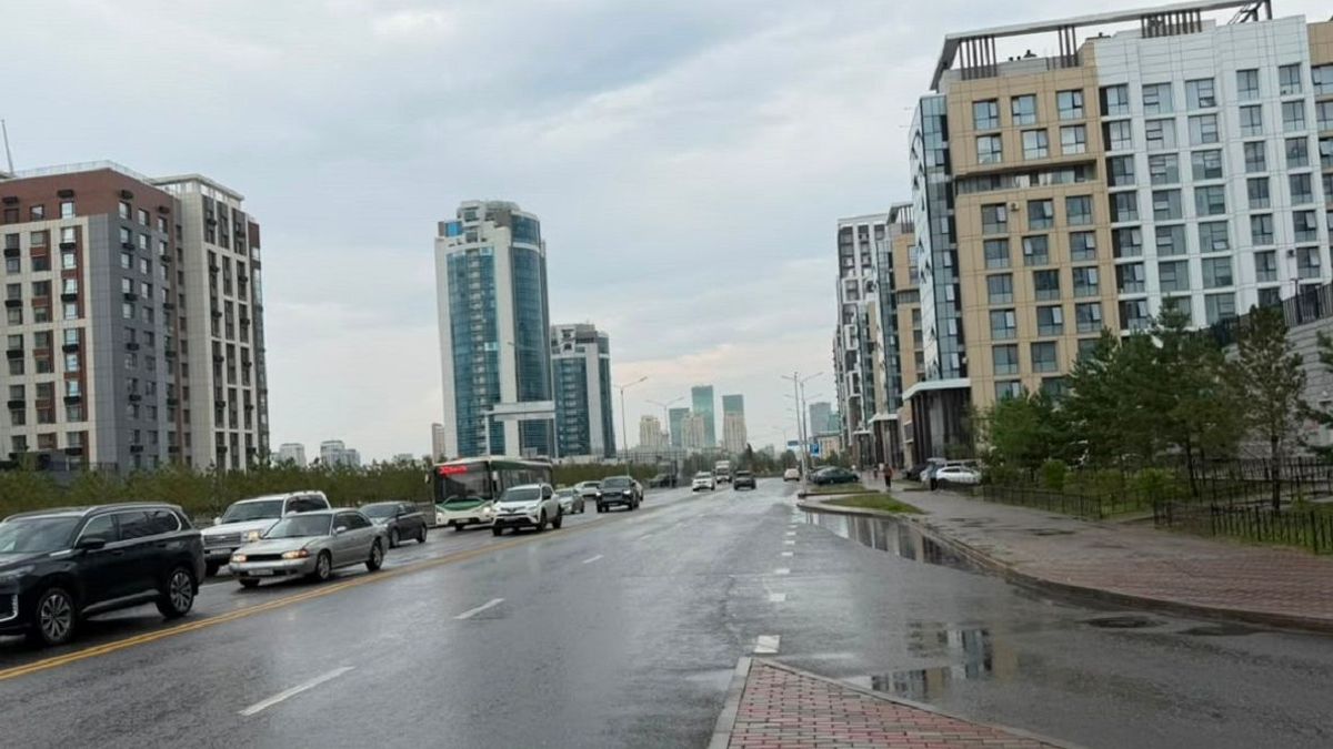 Астана после ливня