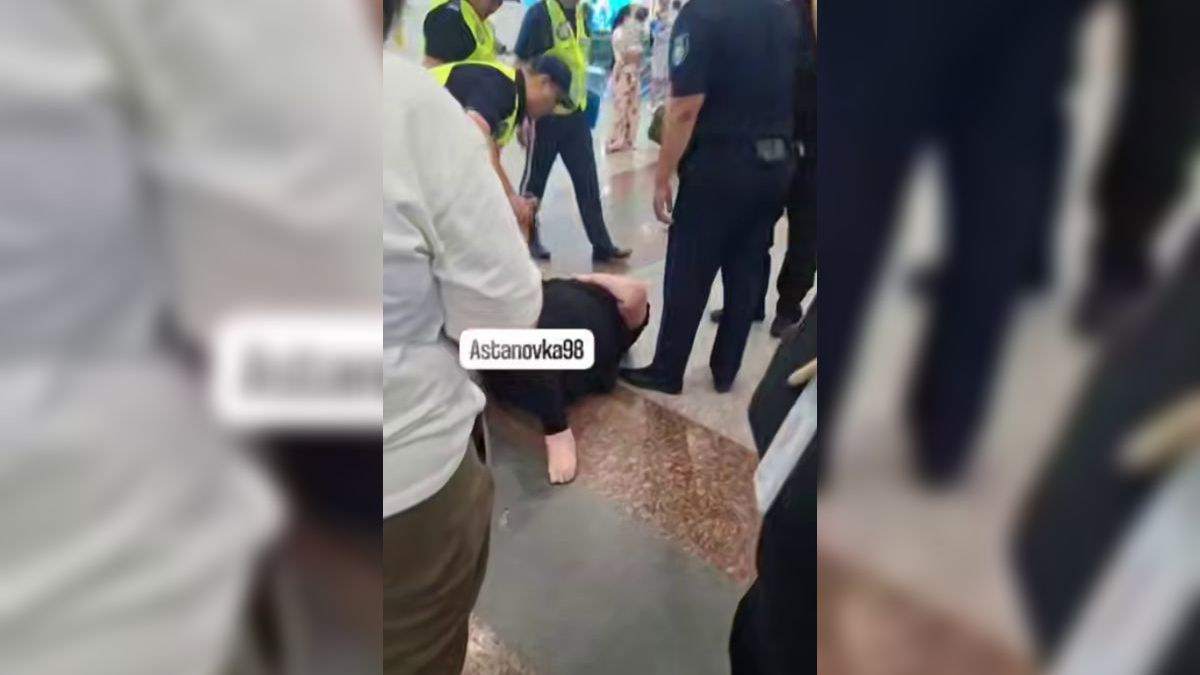 Задержание женщины в аэропорту