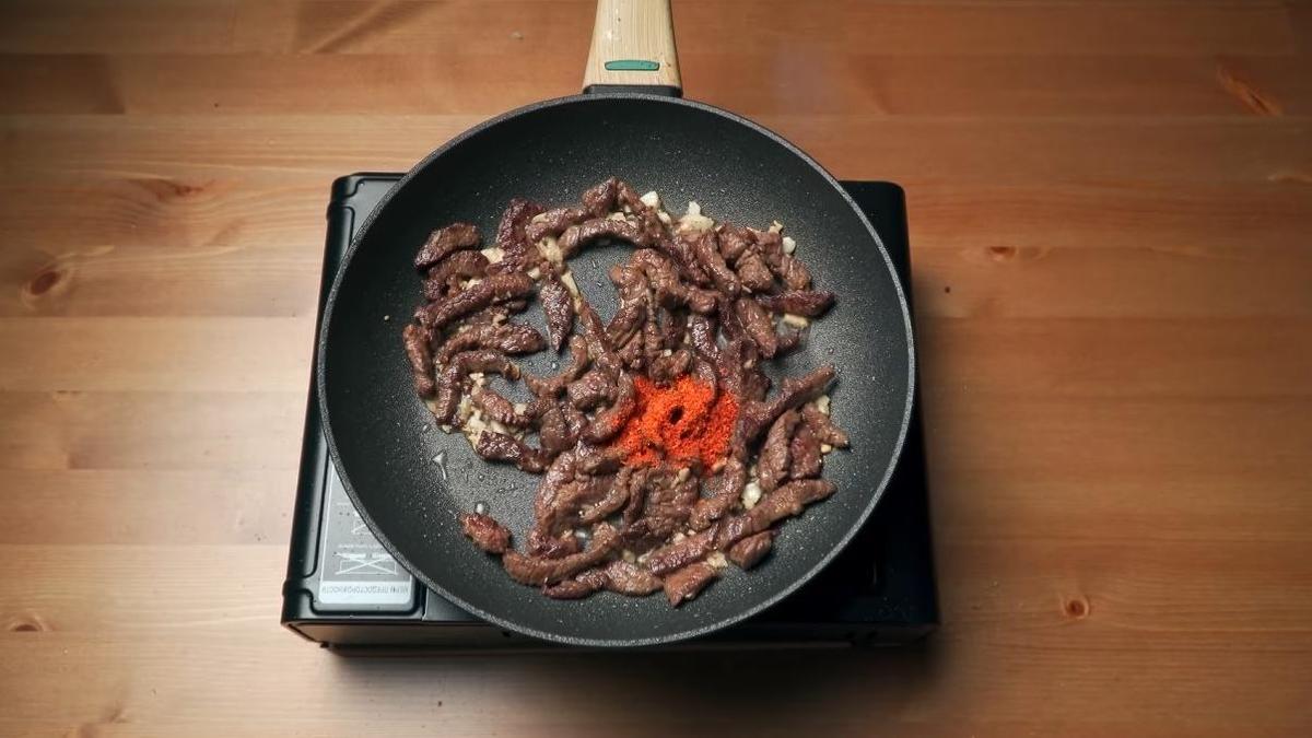 Обжарка говядины