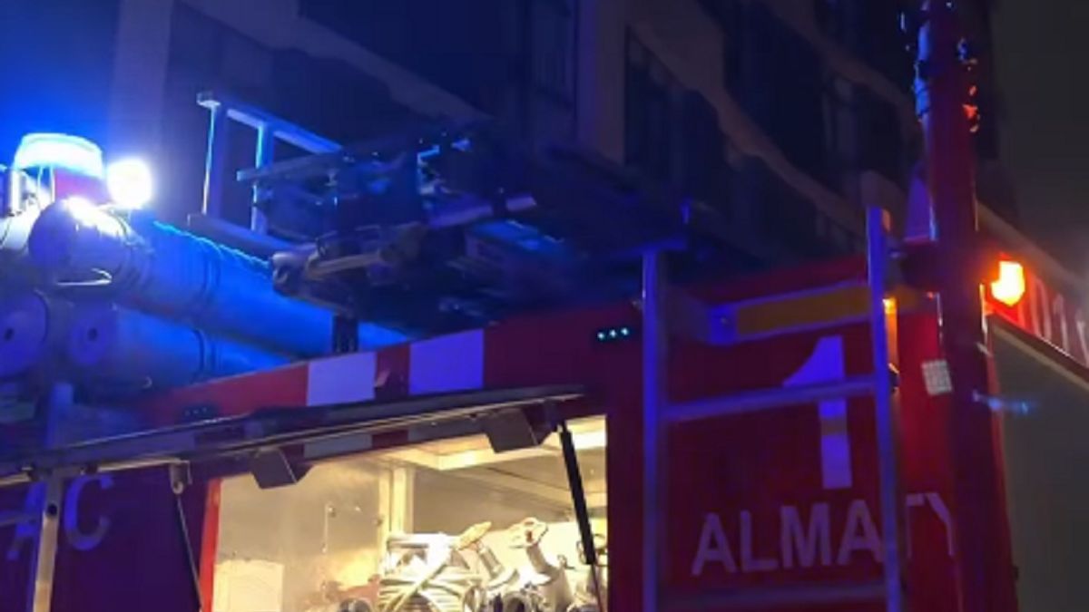 Пожар в ЖК в Алматы