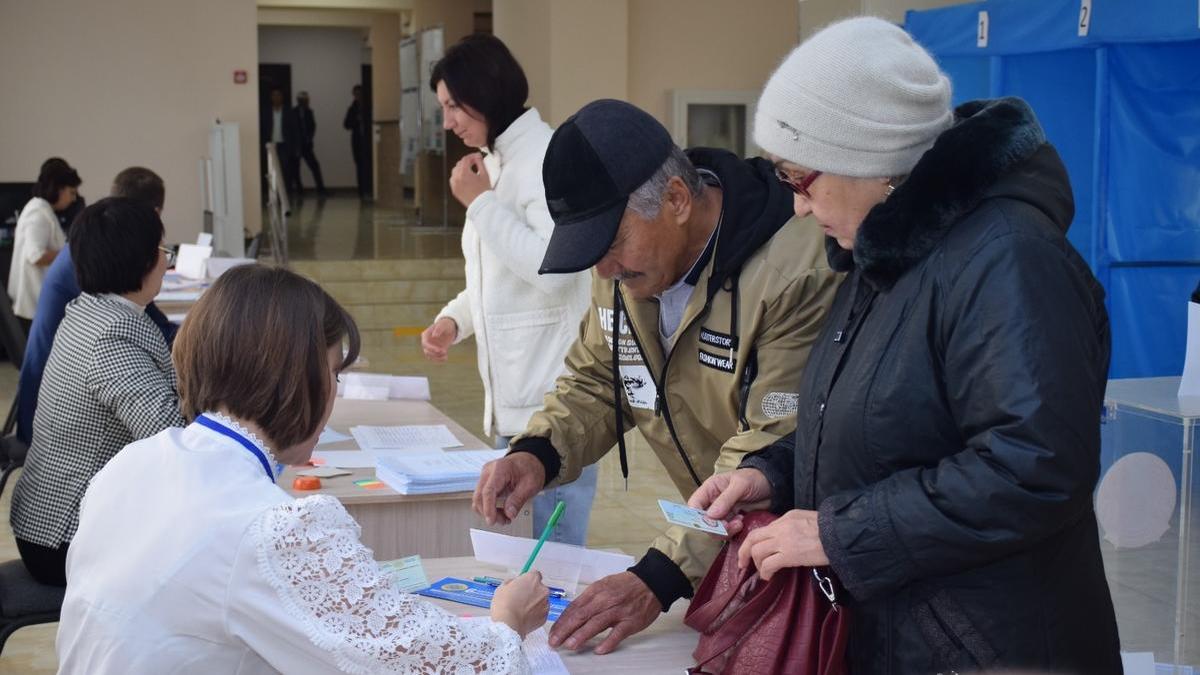 Семья Тулетаевых на референдуме