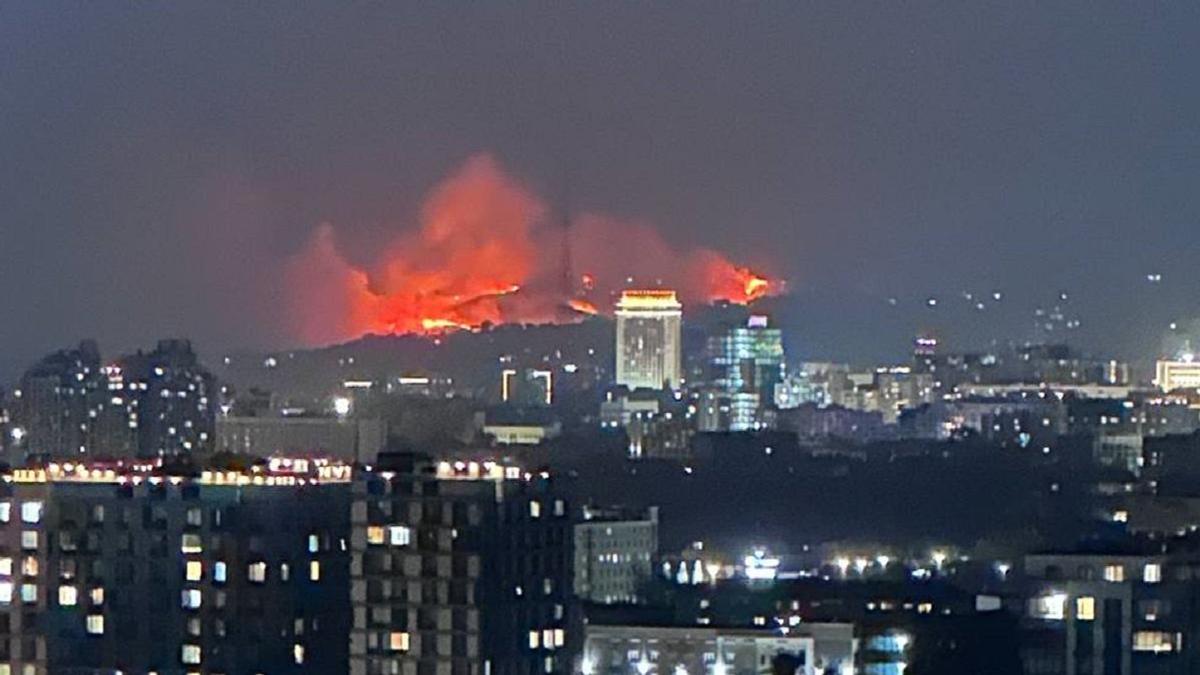 Пожар в Алматы
