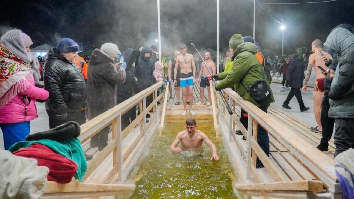 Крещенские купания в Астане