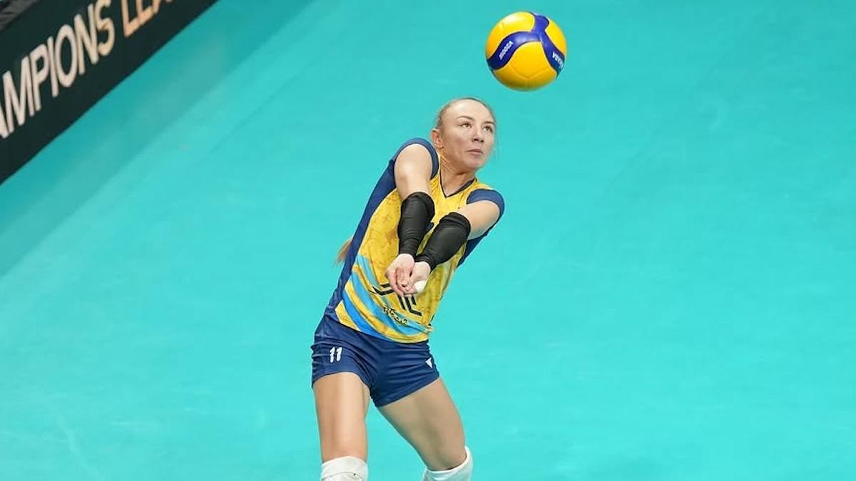 Казахстанская волейболистка Мария Сырыгина Казахстанская волейболистка Мария Сырыгина