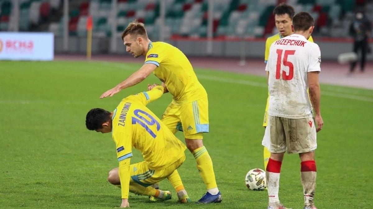 Сборная Казахстана по футболу проиграла Беларуси в Лиге наций