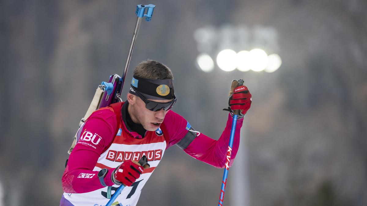 Казахстанский биатлонист Владислав Киреев