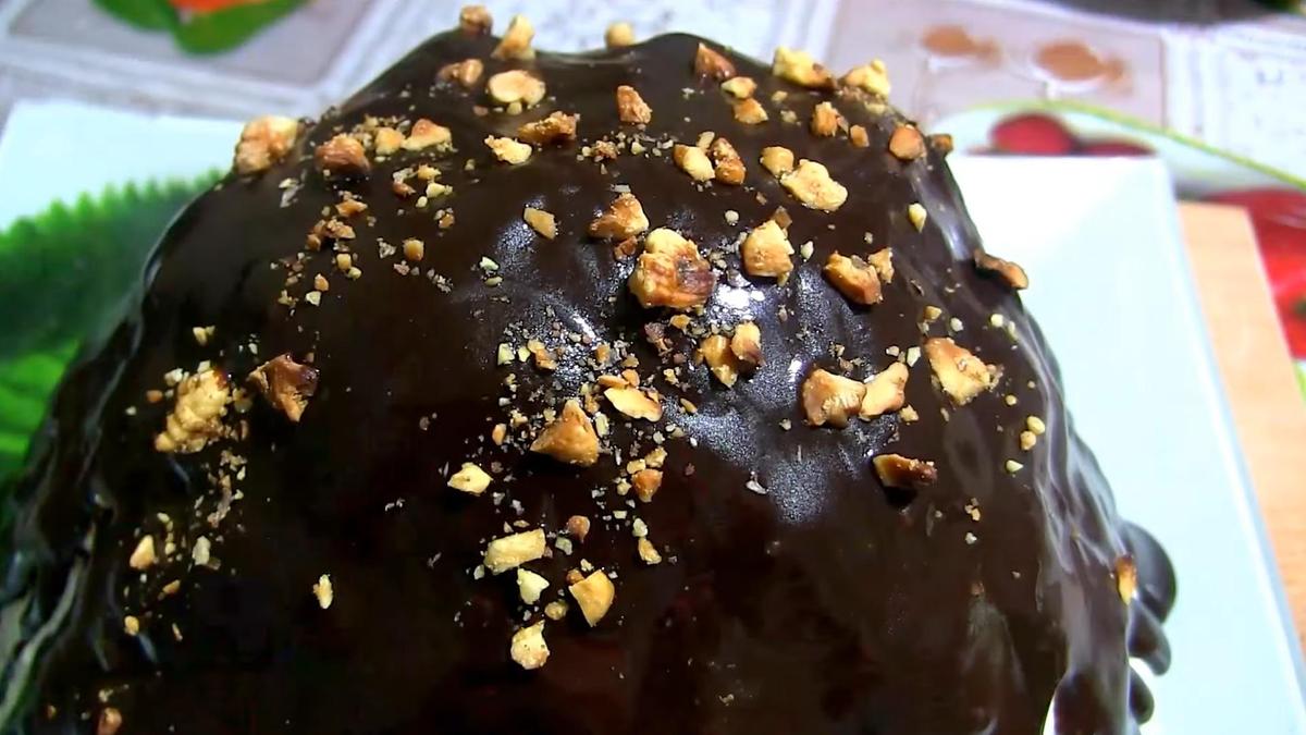 Торт «Панчо», политый глазурью