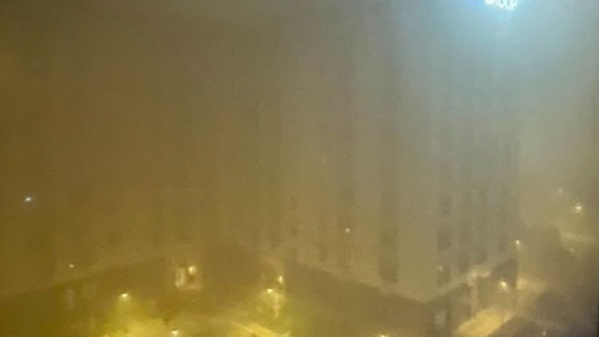 Дымка в воздухе в Атырау