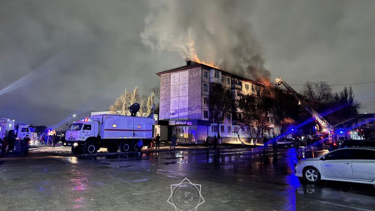 Пожар в Таразе