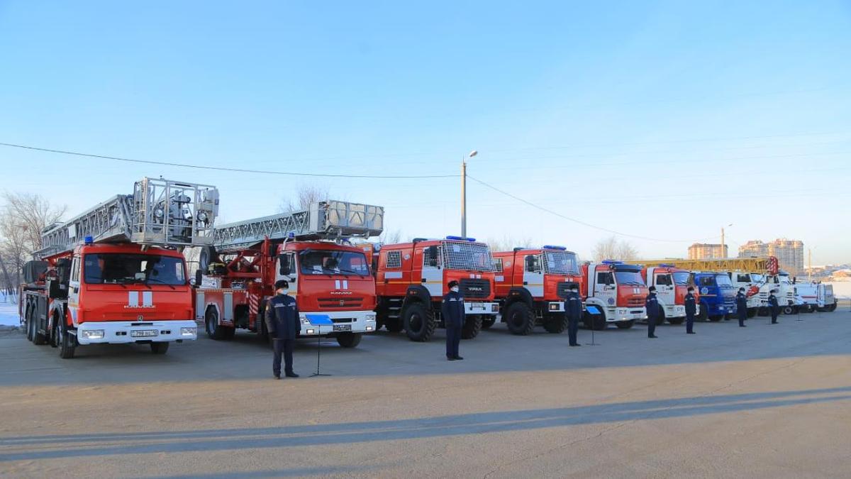 Спасателям выдали технику в Костанайской области