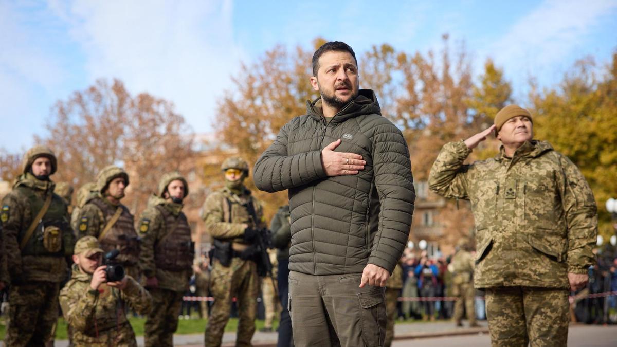 Владимир Зеленский в Херсоне