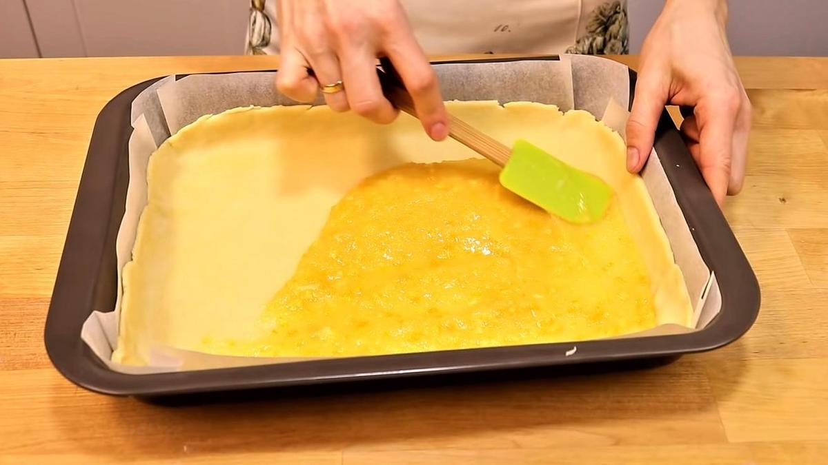 Лимонная начинка на корже