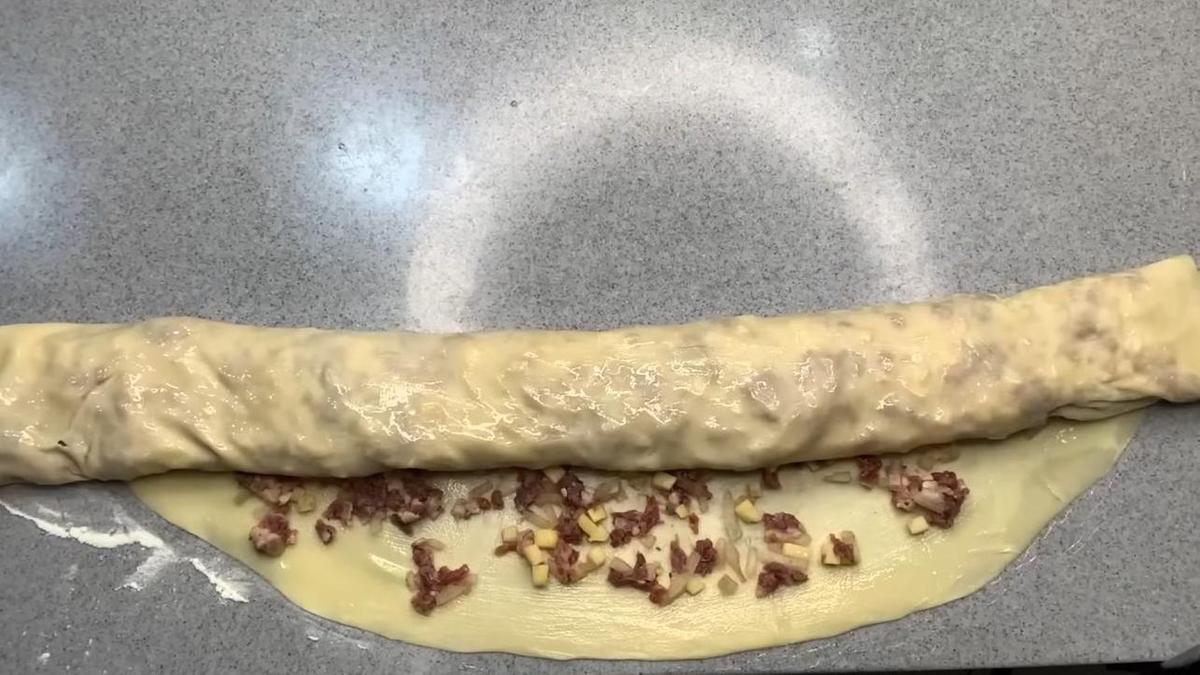 Сворачивание ханума в рулет