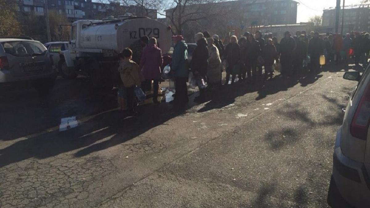 Очереди за водой в Сарани