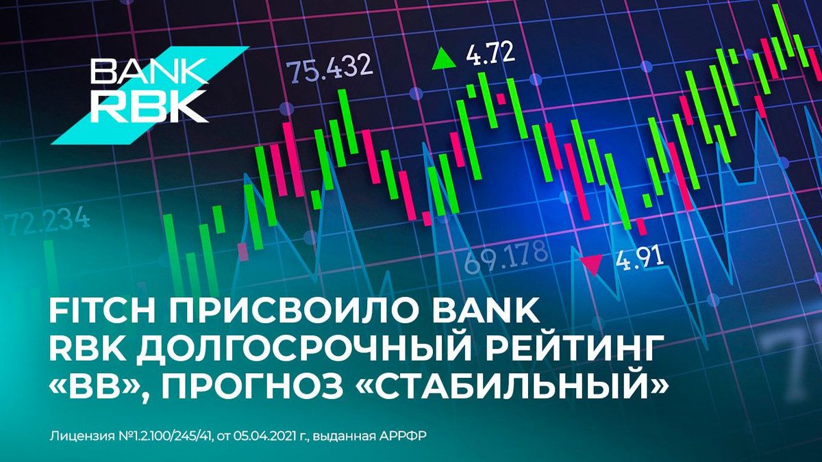 Fitch присвоило Bank RBK долгосрочный рейтинг "BB"