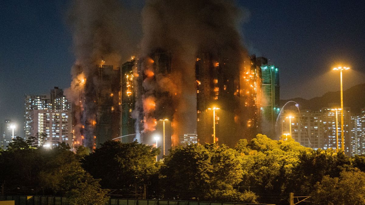 Пожар в Гонконге
